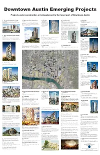 Downtown Austin Emerging Projects