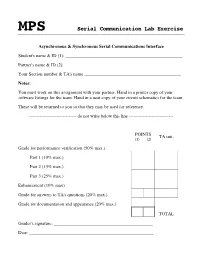 Serial Communication Lab Exercise