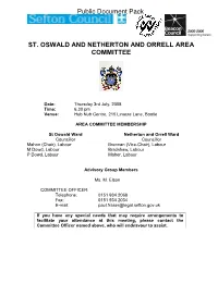 St. Oswald and Netherton and Orrell Area Committee