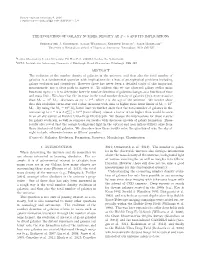 The Evolution of Galaxy Number Density