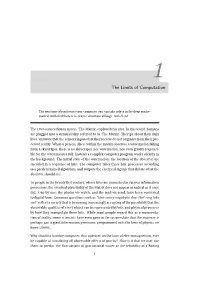 The Limits of Computation