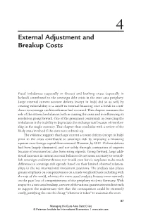Chapter 4. External Adjustment and Breakup Costs