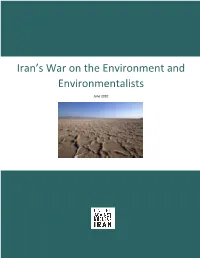 Iran's War on the Environment and Environmentalists