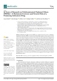 Pbdes)—A Historical Overview and Newest Data of a Promising Anticancer Drug