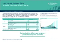 Look Beyond Dividend Yields for Better Income and Total Returns