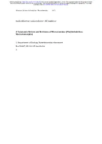 Platyhelminthes: Macrostomorpha)