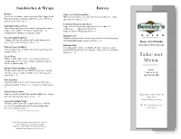 Take-Out Menu