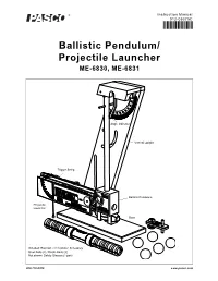 Ballistic Pendulum Manual