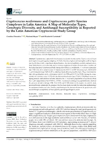 Cryptococcus Neoformans and Cryptococcus Gattii Species