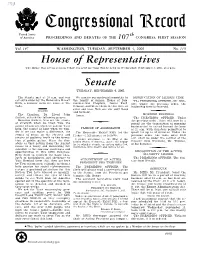 House of Representatives the House Was Not in Session Today