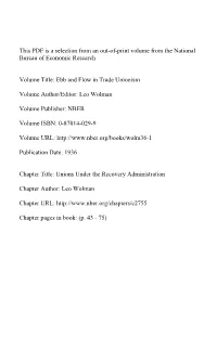 This PDF Is a Selection from an Out-Of-Print Volume from the National Bureau of Economic Research