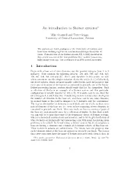 An Introduction to Steiner Systems∗