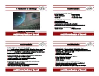 1. Introduction to Cell Biology Me239 Statistics