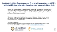 Activated Myeloproliferative Neoplasm and Leukemia Stem Cells