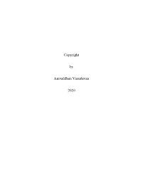 Copyright by Aniruddhan Vasudevan 2020