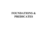 Foundations & Predicates