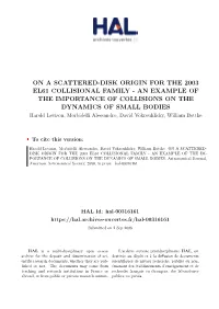 On a Scattered-Disk Origin for The
