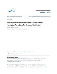 Palynological Differences Between the Chuckanut and Huntingdon Formations, Northwestern Washington