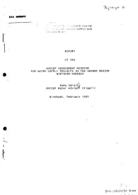 Fta O^ Yo -To Ooo Table of Contents 1.INTRODUCTION 1.1.Background 1.2.Objectives of the Mission 1.3.Procedure 1 .4.Acknowledgements