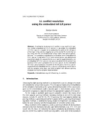 LL Conflict Resolution Using the Embedded Left LR Parser