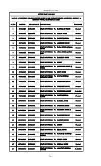ACTION PLAN 2019-2020 SR. NO CASE NO DATE of INSTT PARTIES NAME NEXT DATE 1 SC/34/2018 19/04/2018 Decided 2 SC/50/2018 04/06/20