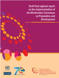 Draft First Regional Report on the Implementation of the Montevideo Consensus on Population and Development