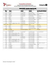 Final Schedule