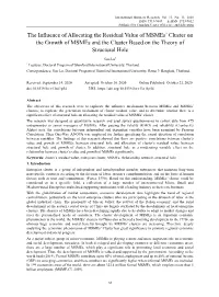 The Influence of Allocating the Residual Value of Msmes' Cluster