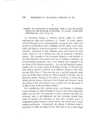 "Bands" Or Covenants in Scotland, with a List of Extant Copiee Scottisth F So H Covenants Reve .Th Jamey B