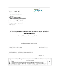 D 2.1 Background Information and Biorefinery Status, Potential and Sustainability