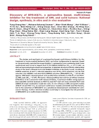Discovery of BPR1K871, a Quinazoline Based