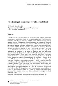Flood Mitigation Analysis for Abnormal Flood