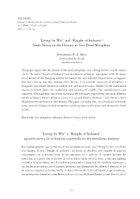 Knight of Industry”: Some Notes on the History in Two Dead Metaphors