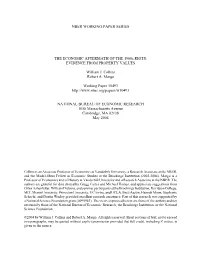 THE ECONOMIC AFTERMATH of the 1960S RIOTS: EVIDENCE from PROPERTY VALUES
