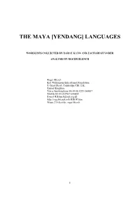[Yendang] Languages