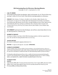 2017 NOVEMBER 18 BOD USAS Minutes With