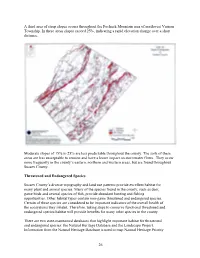 26 a Third Area of Steep Slopes Occurs Throughout the Pochuck Mountain