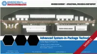 Advanced System-In-Package Technology in the Apple Airpods Pro Packaging Report by Belinda DUBE Laboratory Analysis by Youssef EL GMILI March 2020 – SAMPLE