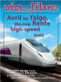 Avril by Talgo. the New Renfe High-Speed Train