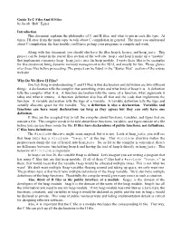 Guide to C Files and H Files by Jacob “Bob” Egner Introduction This