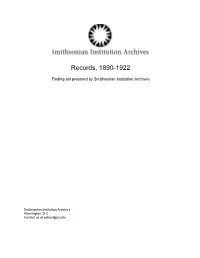 Records, 1890-1922