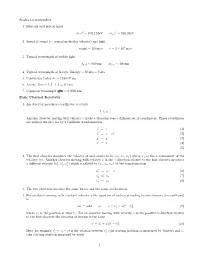 Scales to Remember 1. Electron and Proton Mass Mec2 = 0.511 Mev