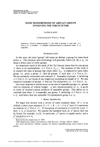 Some Isomorphisms of Abelian Groups Involving the Tor Functor