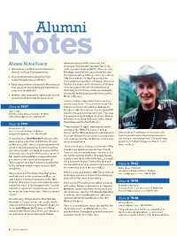 Summer 2021 Alumni Class Notes