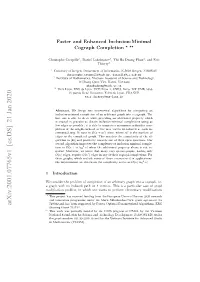 Arxiv:2001.07765V1 [Cs.DS] 21 Jan 2020 749022 and Has Been Supported by Pareto-Optimal Parameterized Algorithms, ERC Starting Grant 715744