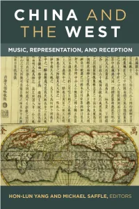 China and the West: Music, Representation, and Reception