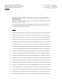 Development of Smart Boulders to Monitor Mass Movements Via the Internet of Things: a Pilot Study in Nepal Abstract