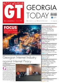 Georgian Internet Industry Against Internet Piracy Continued from Page 1 Doing So, Stimulate the Local Market