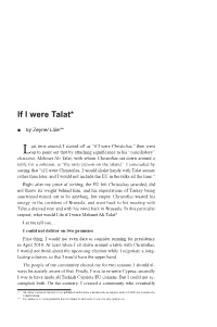 If I Were Talat*