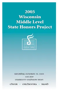 '01 Middle Level Program